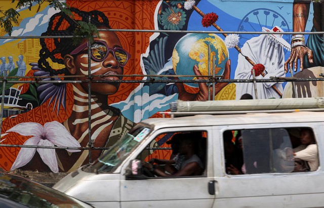 Lagos' first Street Art festival celebrates the city's vibrancy - Ảnh 3. Lagos' first Street Art festival celebrates the city's vibrancy - Ảnh 3.