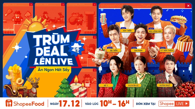 B.O.F tái xuất ShopeeFood 'Trùm deal lên live 17.12' hứa hẹn khiến fan chao đảo vì cuộc hội ngộ- Ảnh 1. B.O.F tái xuất ShopeeFood 'Trùm deal lên live 17.12' hứa hẹn khiến fan chao đảo vì cuộc hội ngộ- Ảnh 1.