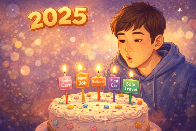 Chiếc bánh thành tựu và những cách bạn trẻ tổng kết năm 2025 không nhàm chán - Ảnh 1.