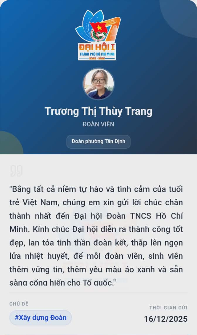 Tuổi trẻ TP.HCM hào hứng hưởng ứng hoạt động 'Thư gửi Đại hội'- Ảnh 4.