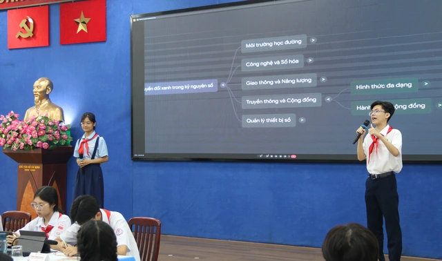 Đại biểu Hội đồng Trẻ em TP.HCM hiến kế xây dựng Thành phố xanh - Ảnh 5.