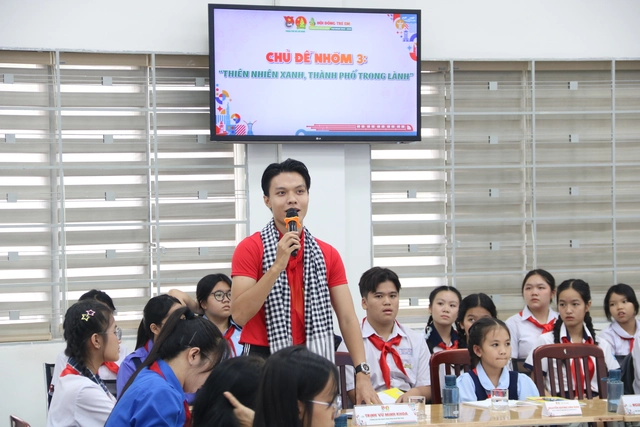 Đại biểu Hội đồng Trẻ em TP.HCM hiến kế xây dựng Thành phố xanh - Ảnh 6.