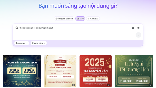 Gợi ý mẫu thông báo nghỉ Tết Dương lịch 2026- Ảnh 2.