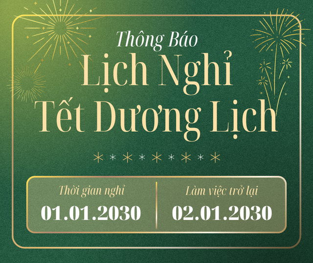 Gợi ý mẫu thông báo nghỉ Tết Dương lịch 2026- Ảnh 6.