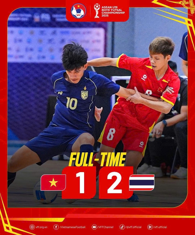 U19 Futsal Việt Nam thua ngược U19 Futsal Thái Lan- Ảnh 1.