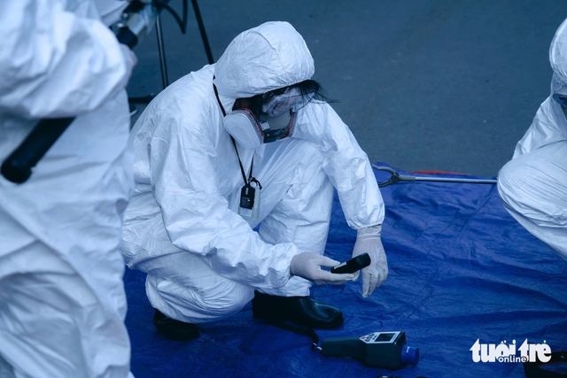 Ho Chi Minh City holds drill simulating radiation incident after traffic accident - Ảnh 7.