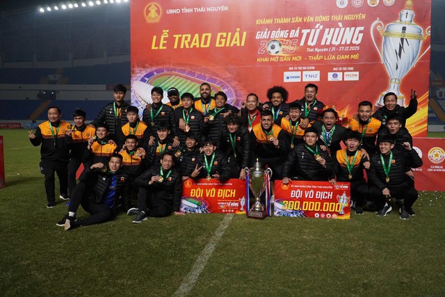 Hoàng Anh Gia Lai vô địch giải Tứ hùng Thái Nguyên - Ảnh 1.