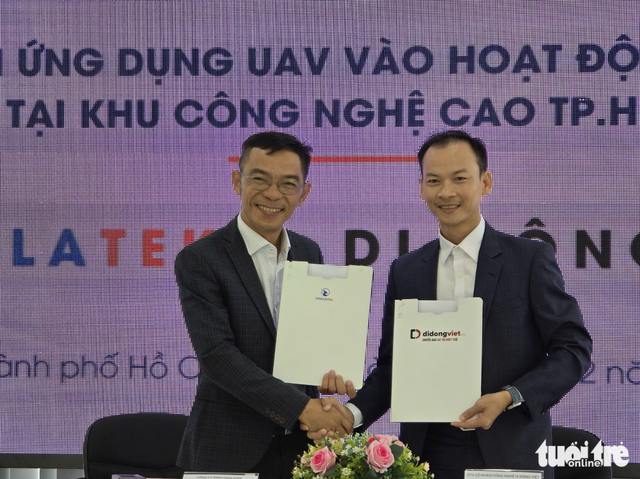 Startup partners with mobile retailer to pilot drone delivery in Saigon Hi-Tech Park- Ảnh 1. Startup partners with mobile retailer to pilot drone delivery in Saigon Hi-Tech Park- Ảnh 1.