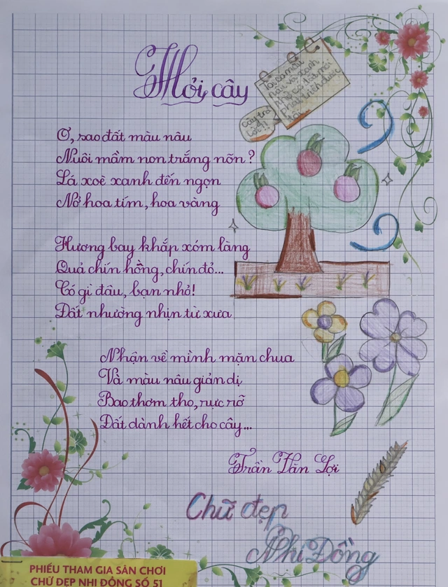 Kết quả Chữ đẹp Nhi Đồng số 51 năm 2025: 30 bài xuất sắc - Ảnh 6.