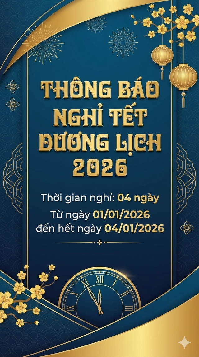 Gợi ý câu lệnh cho AI làm thông báo nghỉ Tết Dương lịch 2026 - Ảnh 1.