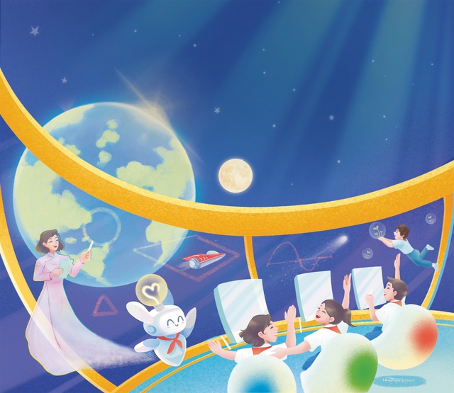 Bài tham dự Hội thi sáng tác văn học Bay vào tương lai: Trạm học tập 2045- Ảnh 1.