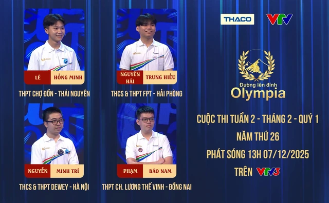 Áp đảo đối thủ, nam sinh Đồng Nai giành chiến thắng Đường lên đỉnh Olympia- Ảnh 1. Áp đảo đối thủ, nam sinh Đồng Nai giành chiến thắng Đường lên đỉnh Olympia- Ảnh 1.