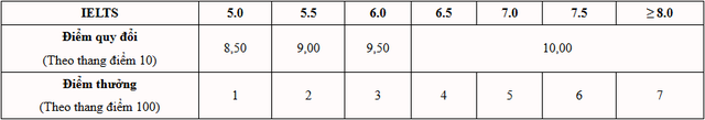 Những trường đại học nào dùng điểm IELTS quy đổi?- Ảnh 2.