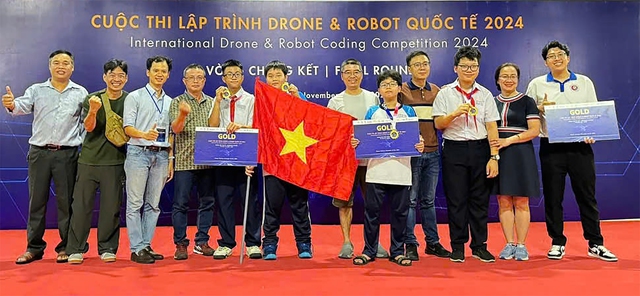 Học sinh trường Trần Văn Ơn giành giải vàng lập trình drone quốc tế- Ảnh 5.