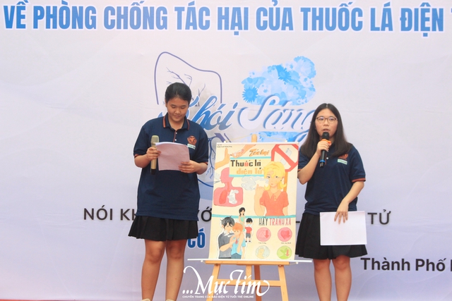 Học sinh Trường THCS - THPT Hai Bà Trưng nói không với thuốc lá điện tử- Ảnh 4.