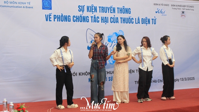 Học sinh Trường THCS - THPT Hai Bà Trưng nói không với thuốc lá điện tử- Ảnh 12.