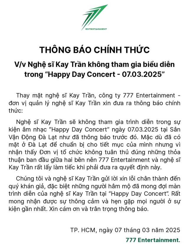 Đồng loạt hủy show Happy Day Concert sát giờ diễn, nghệ sĩ nói gì?- Ảnh 5.