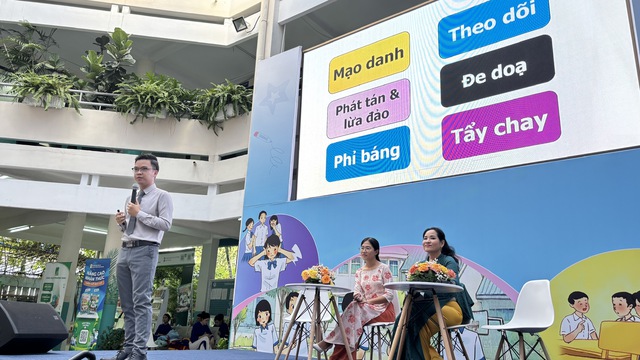 Học trò Trường THCS Nguyễn Du nhận bí quyết ứng phó với bạo lực học đường - Ảnh 5.
