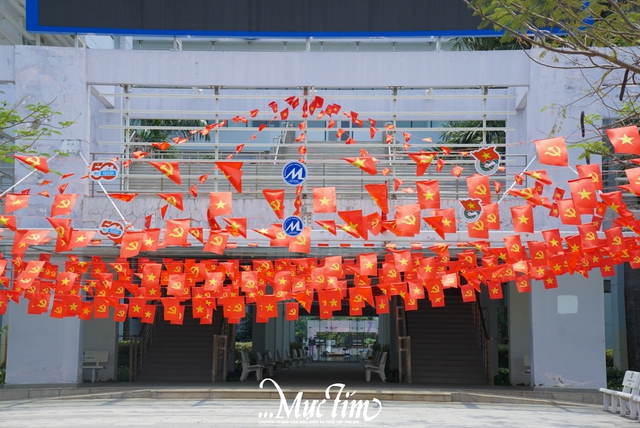 3 trường đại học tại TP.HCM trang trí cờ Tổ quốc rực rỡ cả giảng đường- Ảnh 7.