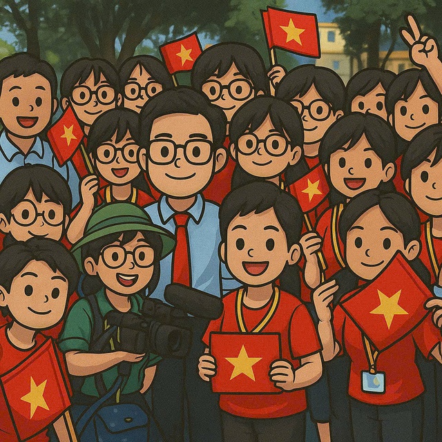 Thầy Tổng phụ trách 30 ngày check in với cờ tổ quốc mừng lễ 30-4 - Ảnh 3.