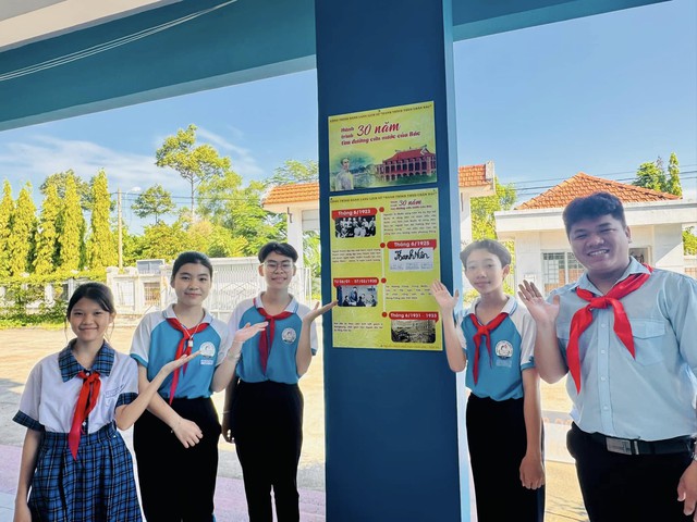 Trường THCS Trung An vượt trạm tại Hành trình theo chân Bác - Ảnh 7.