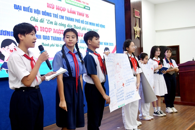 Công dân thành phố năm 2045 qua góc nhìn đại biểu Hội đồng Trẻ em TP.HCM- Ảnh 1.
