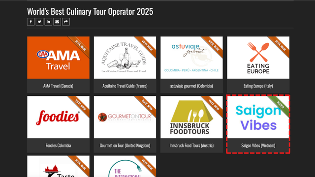 Saigon Vibes becomes only firm in Asia nominated for World’s Best Culinary Tour Operator 2025 - Ảnh 4.