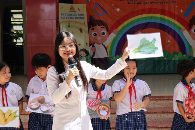Học sinh Trường tiểu học Tân Lý Tây hào hứng với sân chơi tìm hiểu thực phẩm- Ảnh 7.