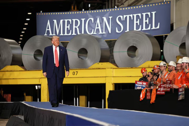 Trump says he plans to double steel, aluminum tariffs to 50% - Ảnh 1. Trump says he plans to double steel, aluminum tariffs to 50% - Ảnh 1.
