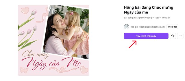 Cách tạo thiệp chúc mừng Ngày của mẹ bằng Canva- Ảnh 2.