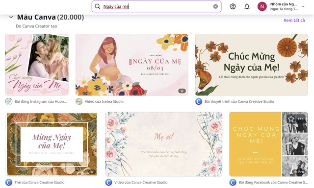 Cách tạo thiệp chúc mừng Ngày của mẹ bằng Canva- Ảnh 1.
