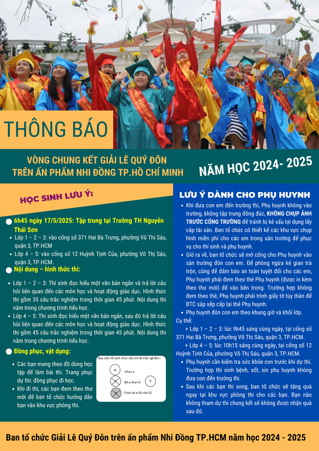780 học sinh vào chung kết Giải Lê Quý Đôn trên ấn phẩm Nhi Đồng TP.HCM năm học 2024 - 2025 - Ảnh 2.
