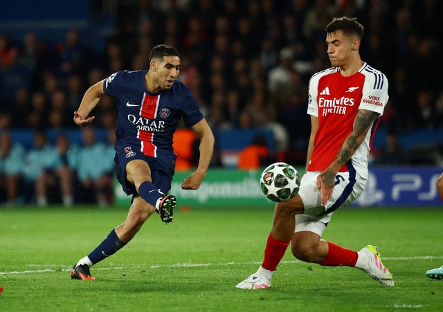 PSG see off Arsenal to earn second shot at Champions League title- Ảnh 1. PSG see off Arsenal to earn second shot at Champions League title- Ảnh 1.