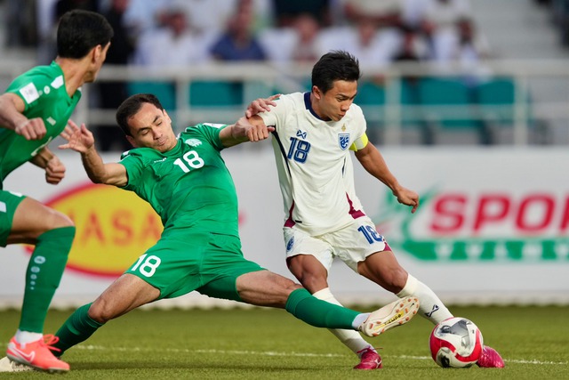 Thái Lan bất ngờ thua đội tuyển kém 43 bậc trên bảng xếp hạng FIFA tại vòng loại Asian Cup 2027 - Ảnh 1.