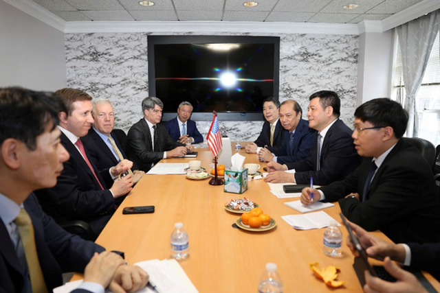 Vietnamese trade minister calls on American businesses to support Vietnam in reciprocal trade agreement negotiations with US- Ảnh 1. Vietnamese trade minister calls on American businesses to support Vietnam in reciprocal trade agreement negotiations with US- Ảnh 1.
