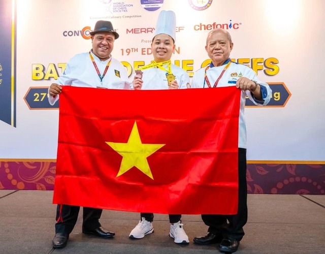 Vietnamese pastry artist wins gold medal at int’l culinary contest- Ảnh 1. Vietnamese pastry artist wins gold medal at int’l culinary contest- Ảnh 1.
