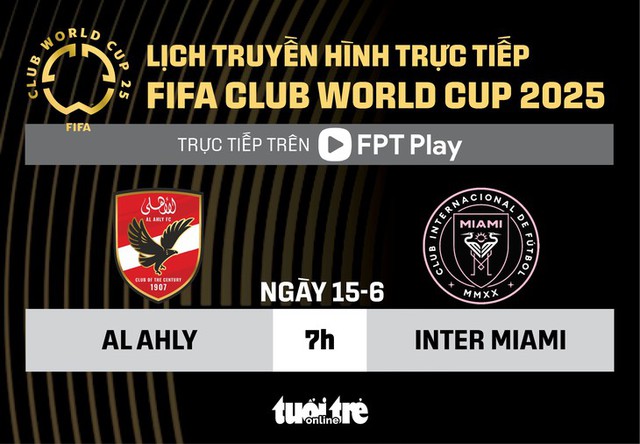 Inter Miami gặp Al Ahly tại trận mở màn FIFA Club World Cup- Ảnh 1.