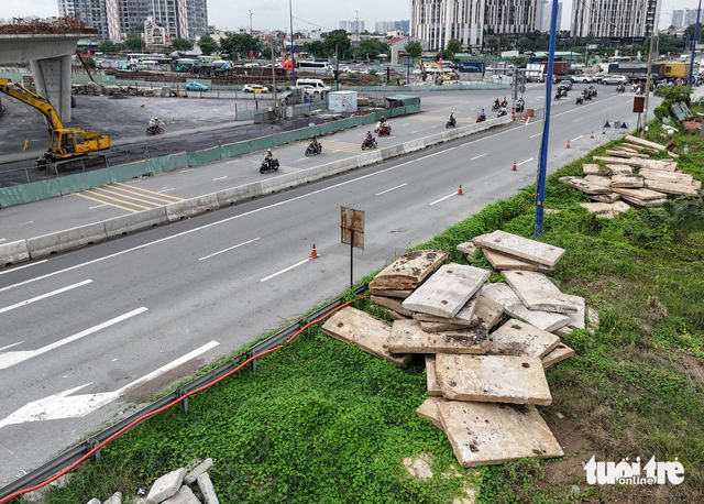 Slow progress at An Phu Intersection project in Ho Chi Minh City despite 6-month deadline- Ảnh 6. Slow progress at An Phu Intersection project in Ho Chi Minh City despite 6-month deadline- Ảnh 6.