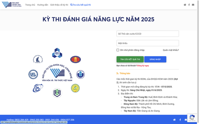 Thêm một cách tra cứu điểm thi đánh giá năng lực đợt 2 của Đại học Quốc gia TP.HCM- Ảnh 1.