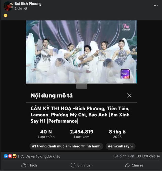 Cầm kỳ thi họa vượt mặt Run, đạt top 1 trending Youtube Music- Ảnh 2.