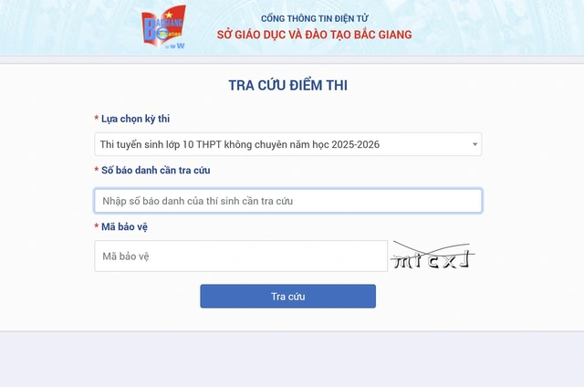 Bắc Giang công bố điểm thi và điểm chuẩn lớp 10 - Ảnh 1.