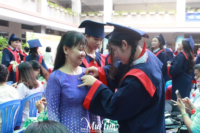 Học trò Trường THPT Nguyễn Hữu Thọ gửi lời chào tạm biệt 1000 ngày thanh xuân - Ảnh 11.