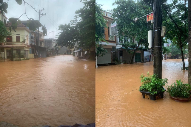Heavy rain floods northern Vietnam, prompts Hanoi alert - Ảnh 2. Heavy rain floods northern Vietnam, prompts Hanoi alert - Ảnh 2.