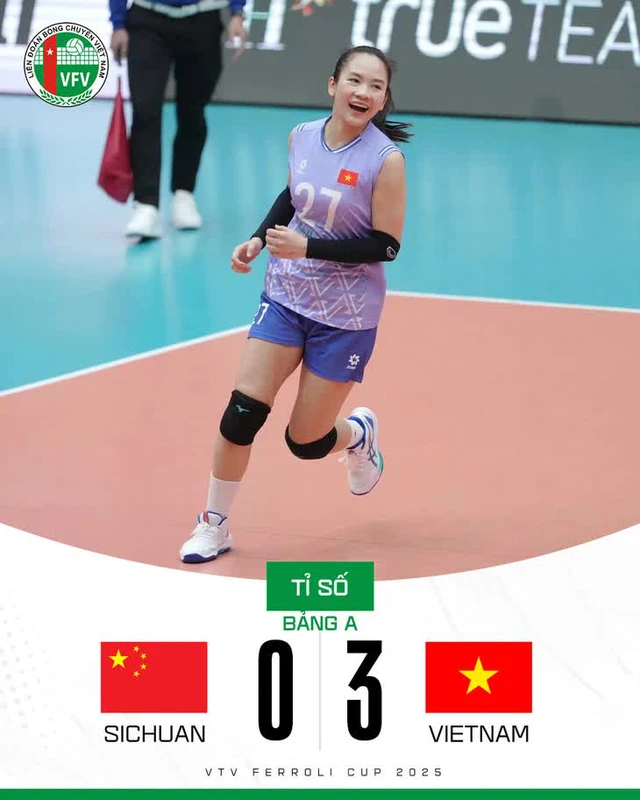 Bóng chuyền VTV Cup 2025: Việt Nam thắng Tứ Xuyên 3-0  - Ảnh 1.