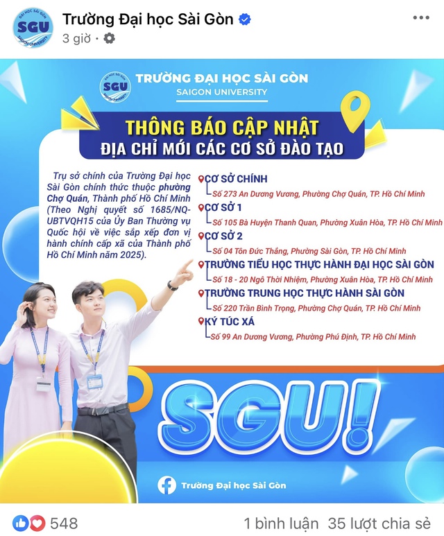 Hôm nay, hàng loạt trường học cập nhật địa chỉ mới - Ảnh 2.