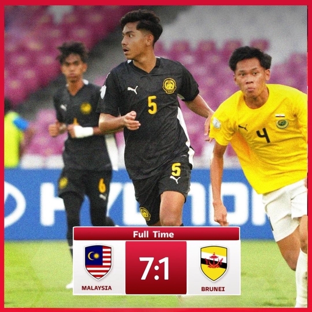 Tuyển U23 Malaysia 'nhấn chìm' U23 Brunei tại Giải U23 Đông Nam Á- Ảnh 1.