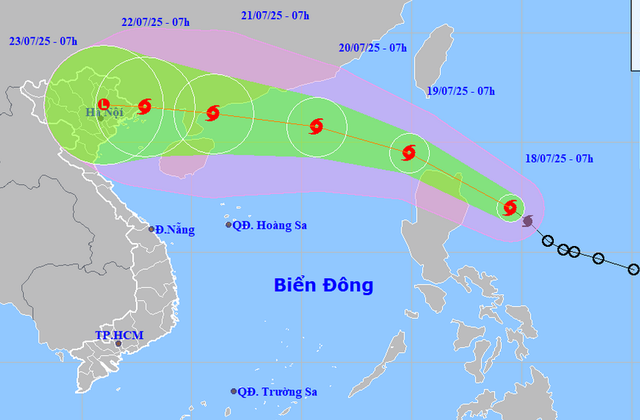 Tropical storm Wipha forms, likely to enter East Vietnam Sea as storm No. 3- Ảnh 1.