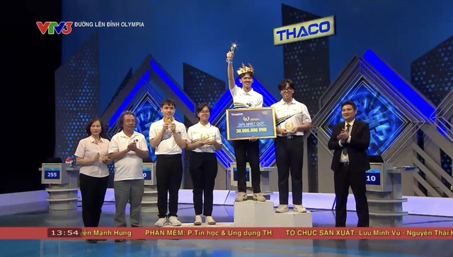 Cầu truyền hình thứ ba chung kết Đường lên đỉnh Olympia 2025 thuộc về Khánh Hòa- Ảnh 1.