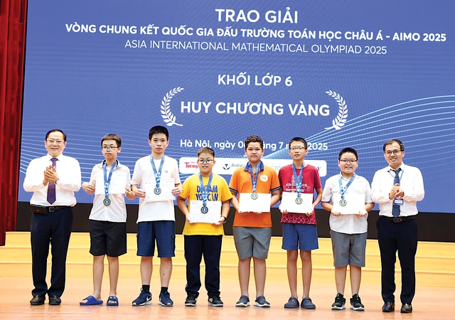 Học sinh lớp 6 Trường THCS Giảng Võ 2, Hà Nội giành huy chương vàng toán AIMO 2025  - Ảnh 3.