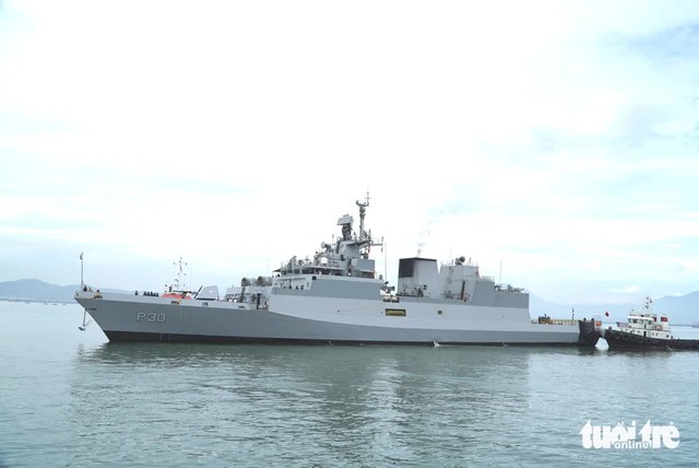3 Indian Navy warships dock in Da Nang for official visit- Ảnh 1.